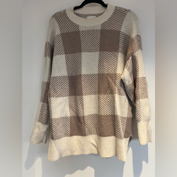 Abercrombie Super Soft Oversized Checker Print Sweater - Picture 4 of 6